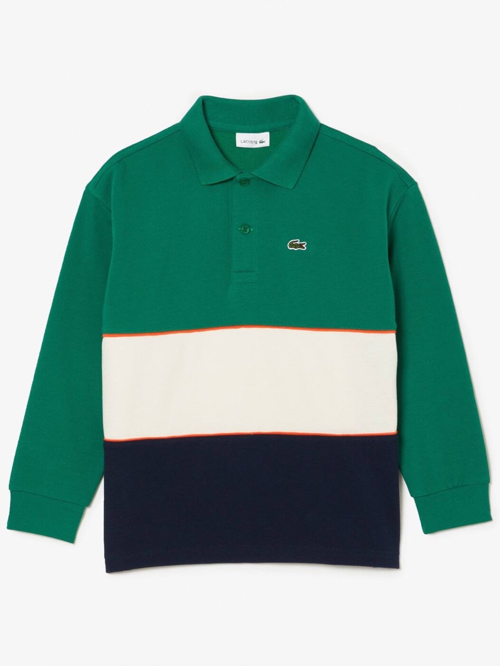 Lacoste kids colorblock polo size 2